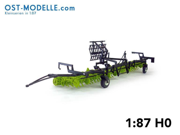 Preview: Koppelwagen T890 A01 Bodenbearbeitung 2 Feingrubber B231 Transportstellung grün neu